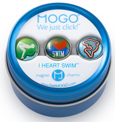 MOGO Magnet Charms - I Heart Swim